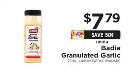 ShopRite Badia Granulated Garlic offer