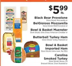 ShopRite Black Bear Provolone or BelGioioso Mozzarella offer