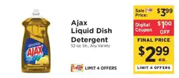 ShopRite Ajax Liquid Dish Detergent offer