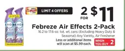 ShopRite Febreze Air Effects 2-Pack offer