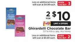 ShopRite Ghirardelli Chocolate Bar offer
