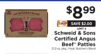 ShopRite Schweid & Sons Certified Angus Beef Patties offer