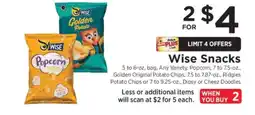 ShopRite Wise Snacks offer
