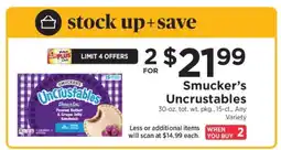 ShopRite Smucker's Uncrustables offer