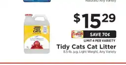ShopRite Tidy Cats Cat Litter offer