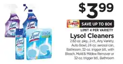 ShopRite Lysol Cleaners offer