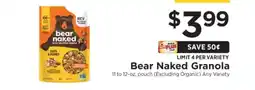 ShopRite Bear Naked Granola offer