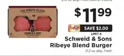 ShopRite Schweid & Sons Ribeye Blend Burger offer