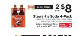 ShopRite Stewart's Soda 4 Pack offer