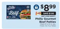 ShopRite Philly Gourmet Beef Patties offer