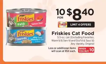 ShopRite Friskies Cat Food offer
