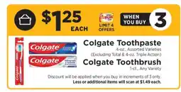 ShopRite Colgate Toothpaste and Toothbrush offer