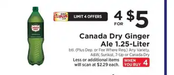 ShopRite Canada Dry Ginger Ale offer