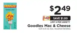 ShopRite Goodles Mac & Cheese offer