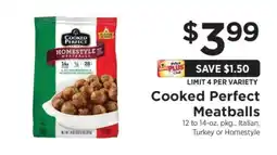 ShopRite Cooked Perfect Meatballs offer