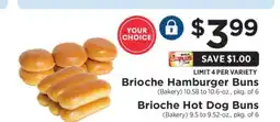 ShopRite Brioche Hamburger Buns / Brioche Hot Dog Buns offer