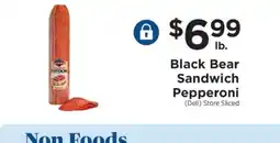 ShopRite Black Bear Sandwich Pepperoni offer