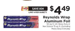 ShopRite Reynolds Wrap Aluminum Foil offer