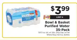 ShopRite Bowl & Basket Purified Water 35-Pack offer