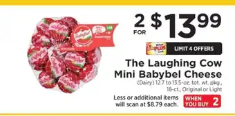 ShopRite The Laughing Cow Mini Babybel Cheese offer