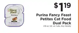ShopRite Purina Fancy Feast Petites Cat Food Dual Pack offer
