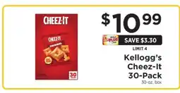 ShopRite Kellogg's Cheez-It 30-Pack offer