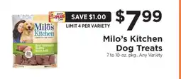ShopRite Milo's Kitchen Dog Treats offer