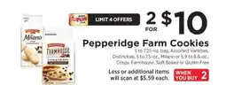 ShopRite Pepperidge Farm Cookies offer