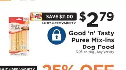 ShopRite Good ‘n’ Tasty Puree Mix-Ins Dog Food offer