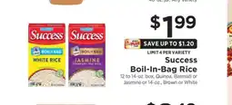 ShopRite Success Boil-In-Bag Rice offer
