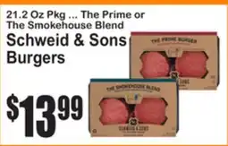 SuperFresh Schweid & Sons Burgers offer