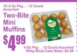 SuperFresh Two-Bite Mini Muffins offer