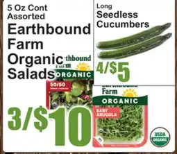 SuperFresh Earthbound Farm Organic Salads offer