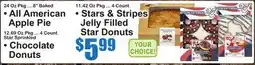 SuperFresh • All American Apple Pie • Chocolate Donuts • Stars & Stripes Jelly Filled Star Donuts offer