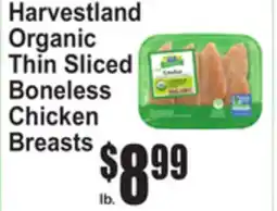 SuperFresh Harvestland Organic Thin Sliced Boneless Chicken Breasts offer