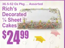 SuperFresh Rich's Decorated ¼ Sheet Cakes offer