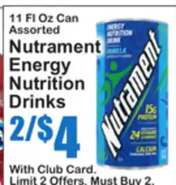 SuperFresh 11 FL Oz Can Assorted Nutrament Energy Nutrition Drinks offer
