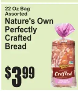 SuperFresh 22 Oz Bag Assorted Nature's Own Perfectly Crafted Bread offer