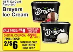 SuperFresh Breyers Ice Cream offer