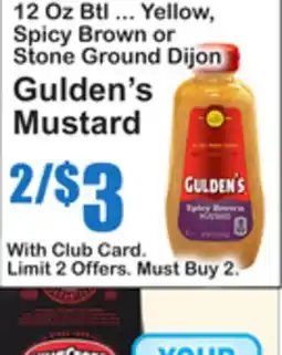 SuperFresh Gulden's Mustard offer