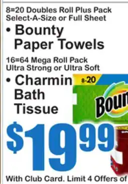 SuperFresh • Bounty Paper Towels • Charmin Bath Tissue offer