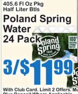 SuperFresh Poland Spring Water offer