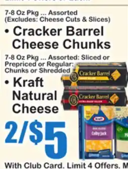 SuperFresh • Cracker Barrel Cheese Chunks • Kraft Natural Cheese offer