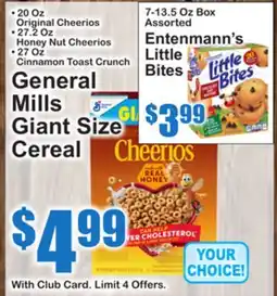 SuperFresh General Mills Giant Size Cereal offer