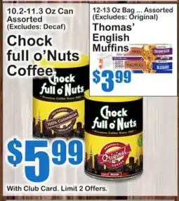 SuperFresh Chock full o'Nuts Coffee offer