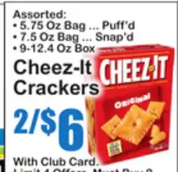 SuperFresh Cheez-It Crackers offer