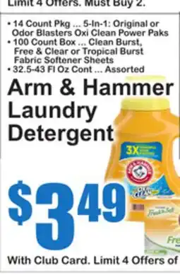 SuperFresh Arm & Hammer Laundry Detergent offer