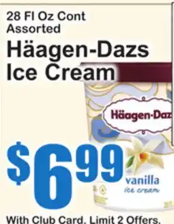 SuperFresh 28 Fl Oz Cont Assorted Häagen-Dazs Ice Cream offer
