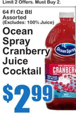SuperFresh Ocean Spray Cranberry Juice Cocktail offer