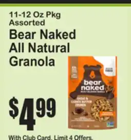 SuperFresh Bear Naked All Natural Granola offer